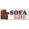Signmission SOFA SALE BANNER SIGN couch furniture store signs 50% off sleep bed B-Sofa Sale - alternate 1